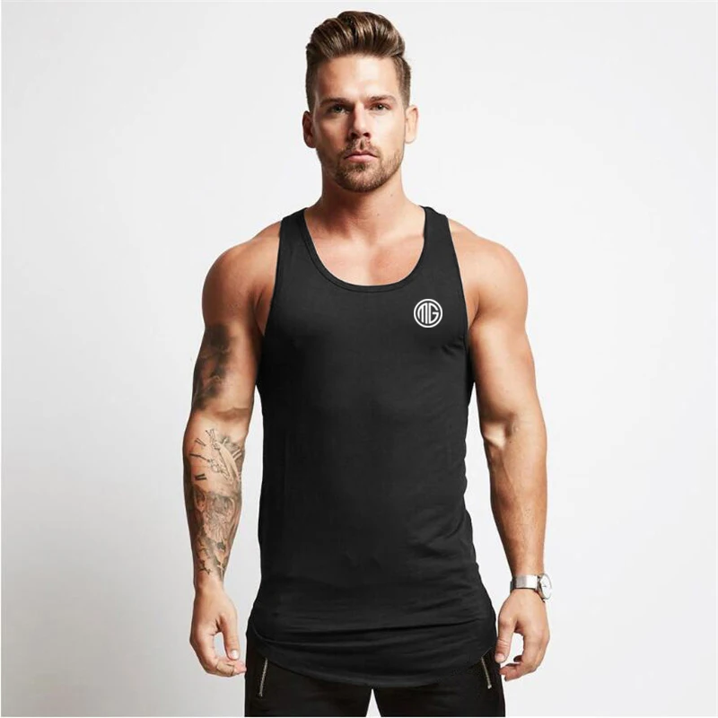 Men’s Fitness Clothes Summer Casual Sports Sleeveless Top Running Loose Basketball Training Vest