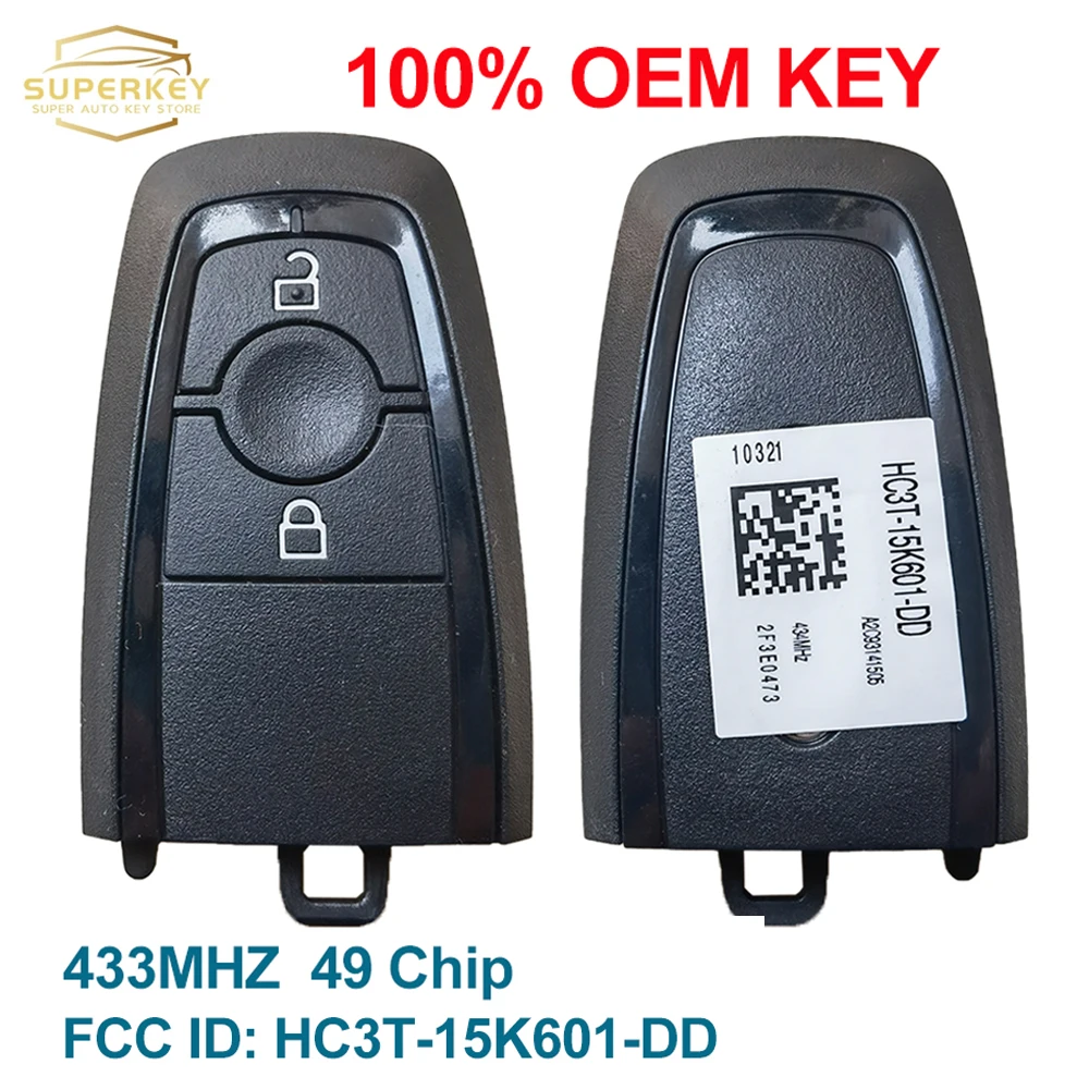 

SUPERKEY OEM HS7T-15K601-DD A2C93142101 Smart Car Key 434MHz For Ford Edge Ranger PXIII PROX S-MAX Galaxy Ecosport 2016 17 18 19