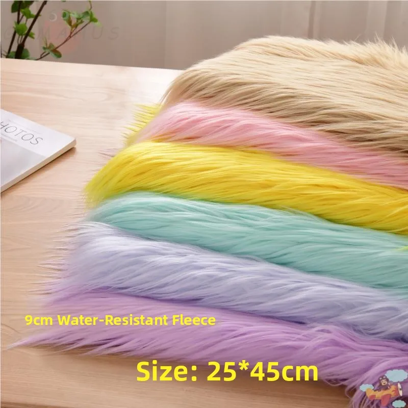 

Long Plu Cotton Doll Hair 9cm Roll Bundle Waterfall Fur Handmade Long Hair Explosive Fur Fabric for DIY Soft Toy Stuffing