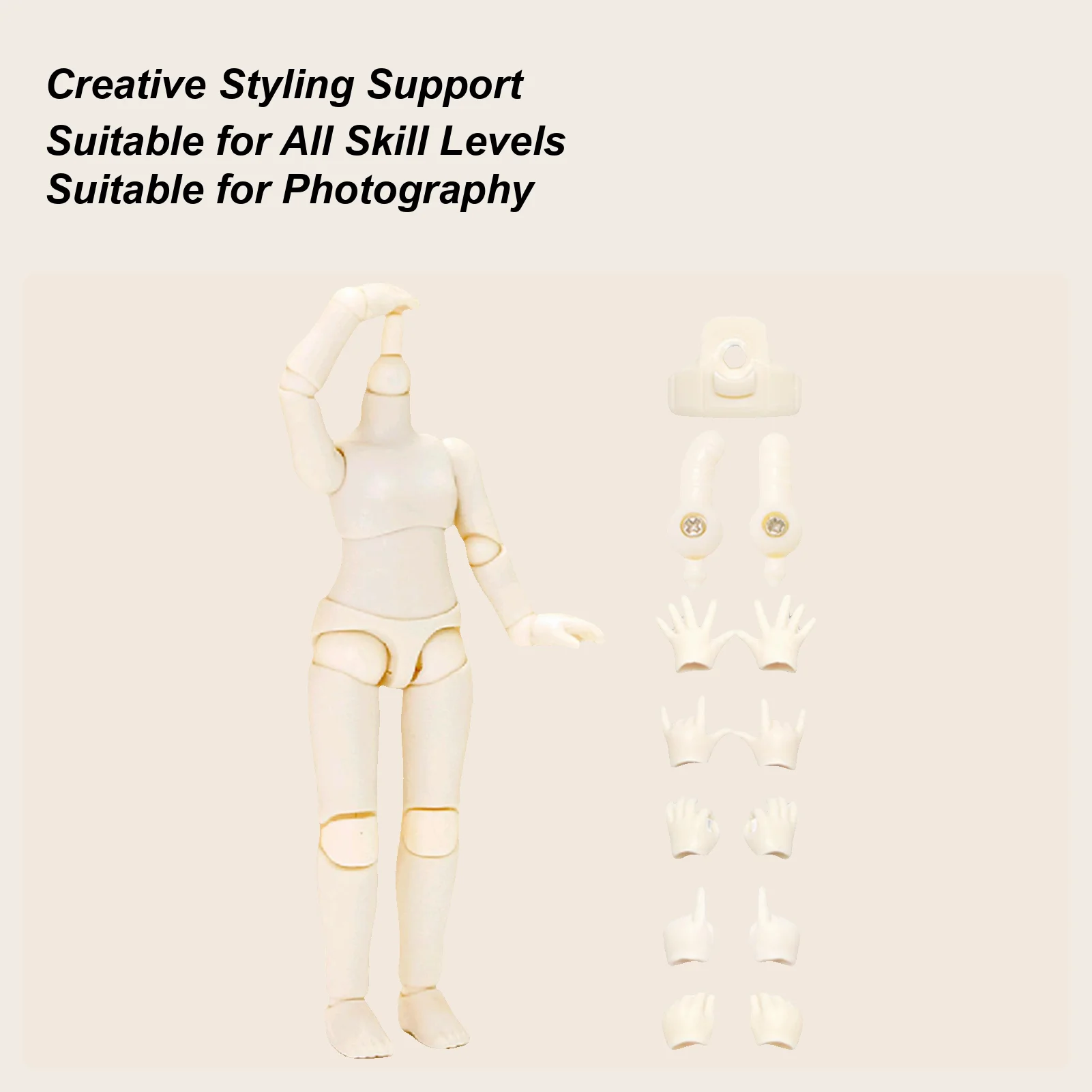 

Moveable Body Doll Motion Figure With Multiple Joints Poseable Display Decoration Collection For Students Teens Children Boys