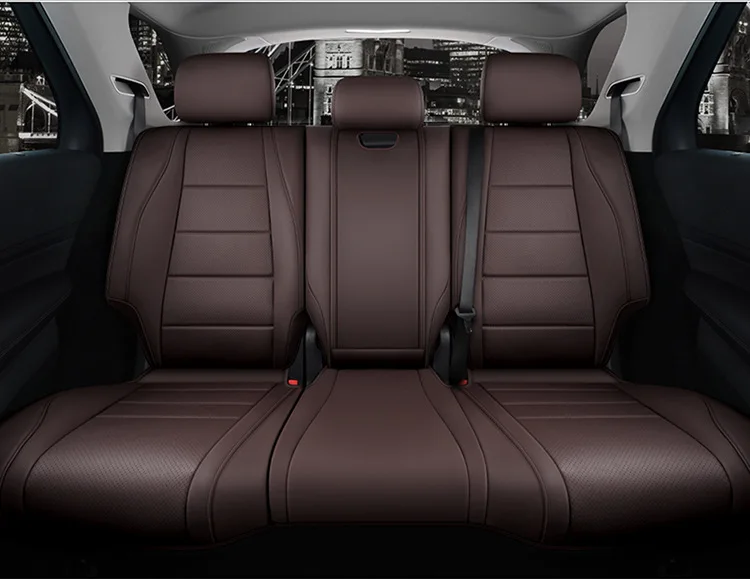 Custom for Benz Class C E S Full Set Seat Cover for Benz Glc Glb Gle Fit Perforated Genuine Leather Full SUV Car Seat Covers