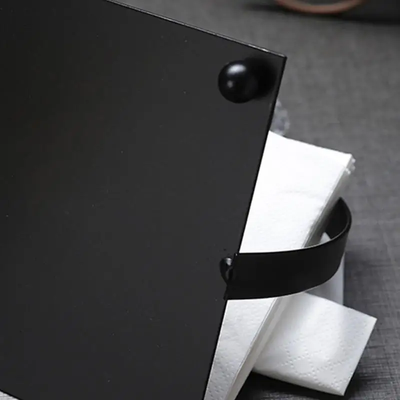 

E8BD Contemporary Crystal Tissue Holders Sturdy Iron Structure Tissue Dispenser Unseamd Integration With Living Room Decors