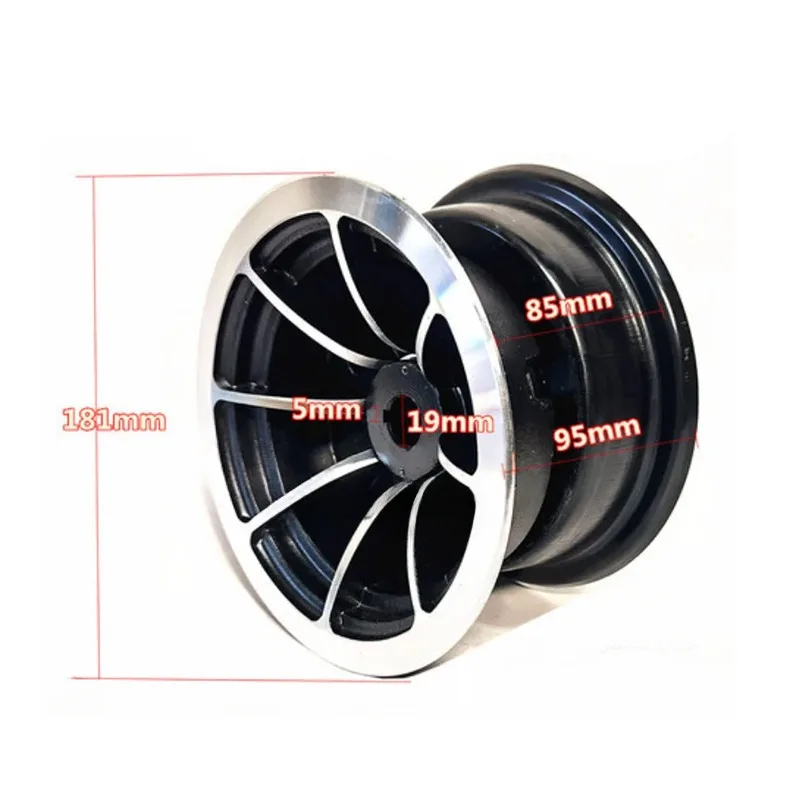 Best 6-inch keyway Aluminum alloy wheel hub fits for 4.10/3.50-6 tyres inner tube 6 \'\' ATV kart car Scooter Snow sweeper rims