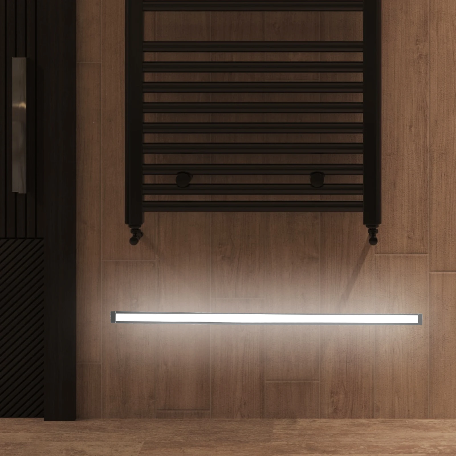 2 قطعة LED إضاءة تحت الخزانة قابلة للشحن جبل مخفي لخزانة الملابس الطابق السفلي المرآب تأثير إضاءة ممتاز #1