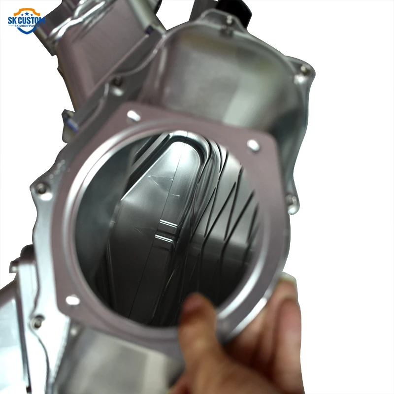 مخصص آلة CNC الألومنيوم البليت مشعب السحب LS3 المنوع مع السكك الحديدية الوقود المزدوجة