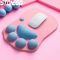 Creative Cute Cat Paw Mouse Pad Silicone Wrist Support for Computer Laptop Desktop Gaming Office Ergonomic Non Slip Mousepad
