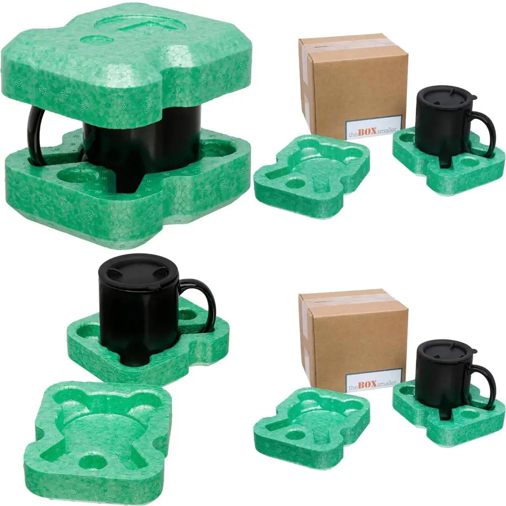 

15oz Mugs 12-Pack in Eco-Friendly Shipping Box with Foam Inserts for Sustainable Protection