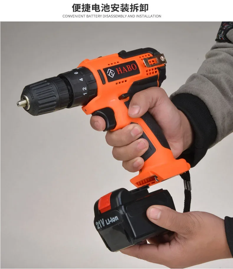 21V Cordless Electric Screwdriver And Lithium Drill Combo Kit Tool Set For Home Gift Manual Hardware Tools