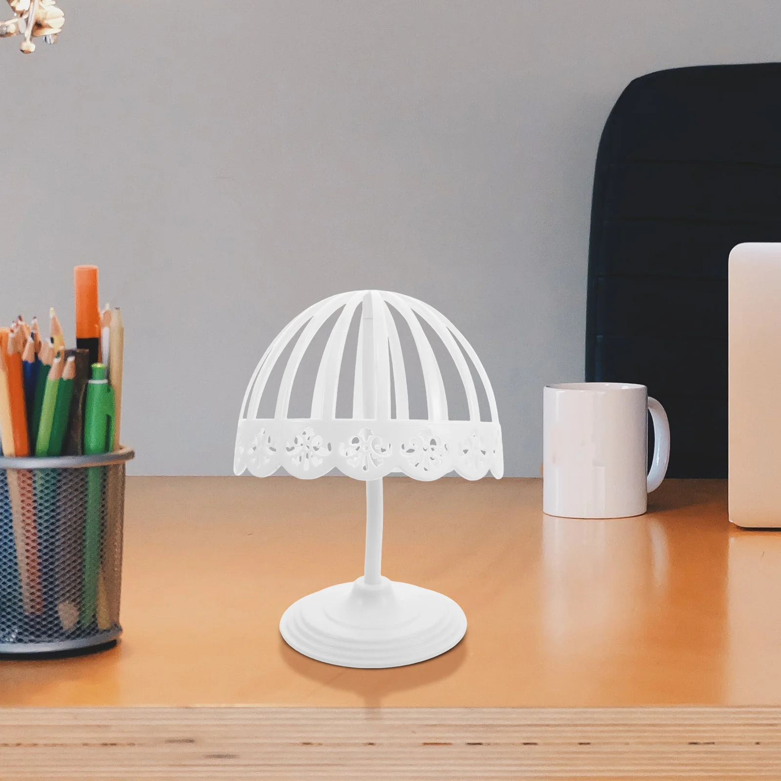 

1pc Dome Shape Stands Vintage Dome Shape Baseball Standing Plastic Support Tabletop Rack Holder Standing Rack Stand