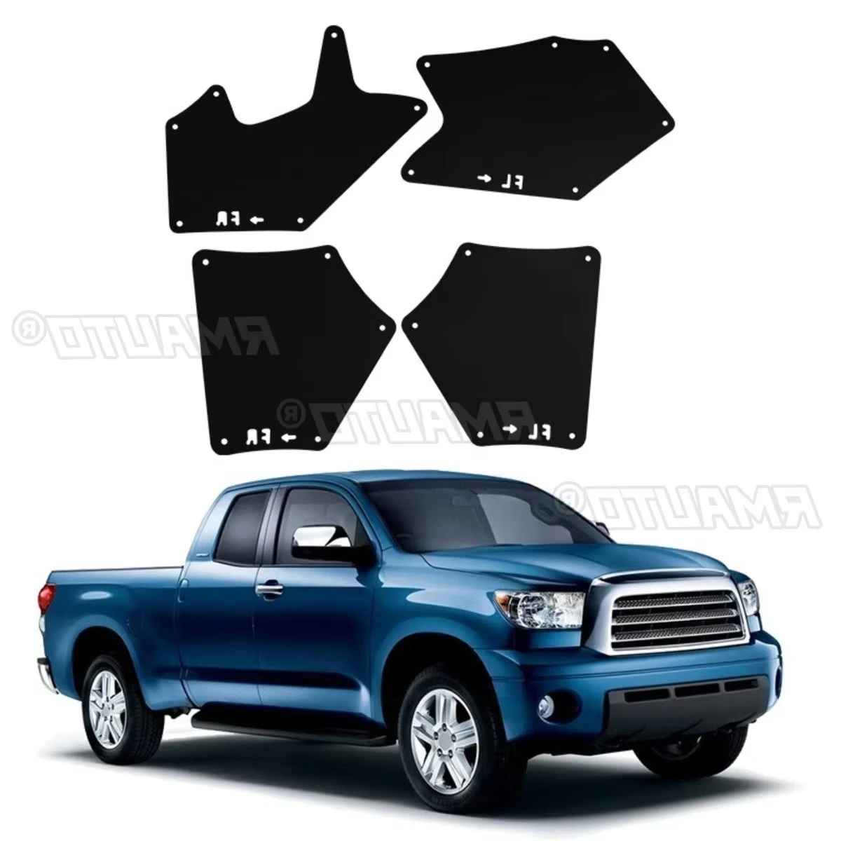 

For Toyota Tundra 2008-2021 Car Front Rear Quarter Panel Splash Guards Fender Mud Flaps Car Defender Mud Guard Car Accessories