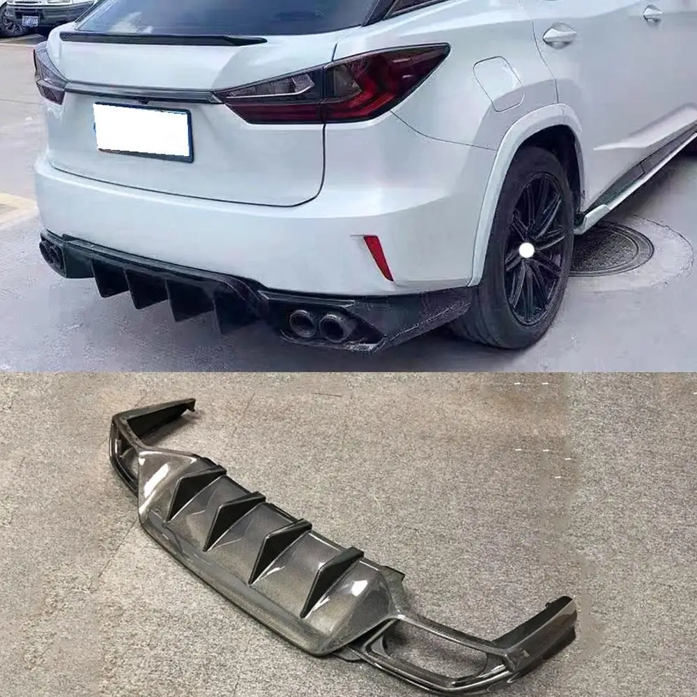 

VACOMUL Carbon Fiber Rear Bumper Lip Diffuser Spoiler FRP Prime Extension Protector Covers For Lexus RX300 RX450H 2016 2017 2018