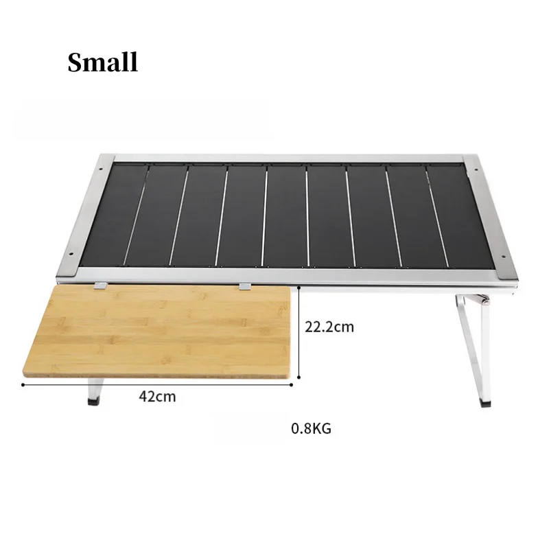 Imagem -03 - Igt Table Extension Plate para Camping Placa de Bambu Portátil Acessórios ao ar Livre Mesa Superior