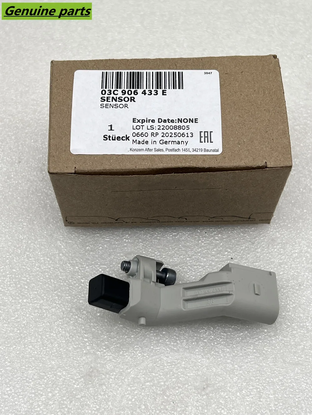 

Genuine NEW OEM Crankshaft Pulse Sensor 03C906433A 03C906433E 045906433B For VW AUDI SKODA SEAT Amarok Beetle Transporter