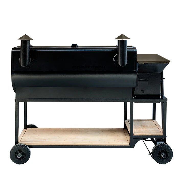 

OEM Outdoor Garden Biomass Wood Pellet Grill BBQ Grill Electric Smoker with WIFI Pid Controller