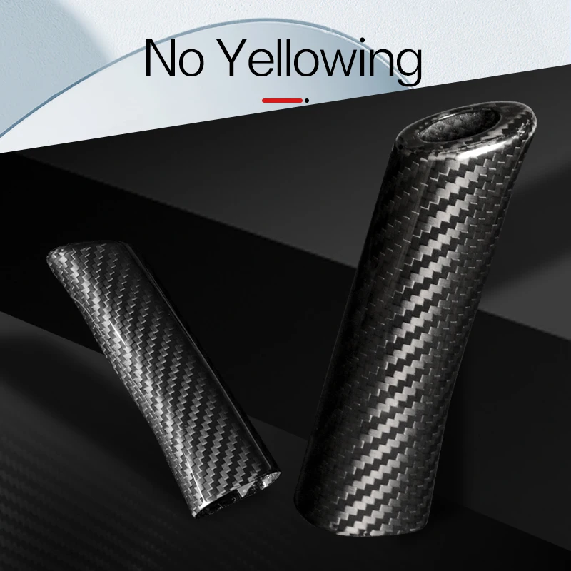 Carbon Fiber Car Handbrake Cover for Subaru BRZ Toyota GR86 2024 2023 Emergency Parking Brake Handle Replacement Car Accessories