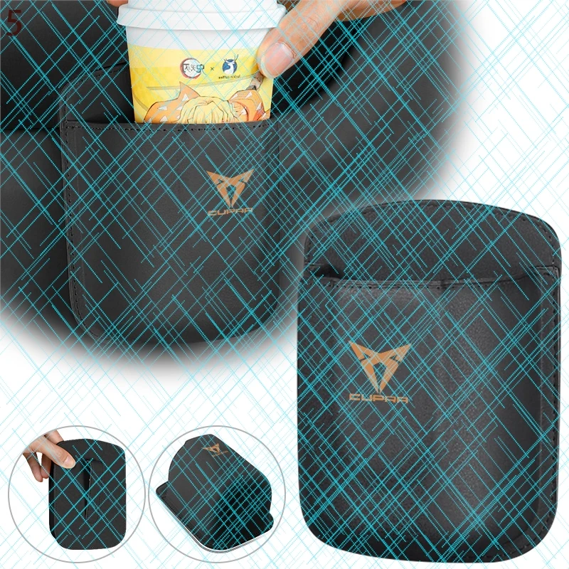 Soporte para vasos con abrazadera para puerta de coche, organizador de almacenamiento para bebidas, bolsillo para vasos de agua, accesorios para Cupra Raval Born Leon Formentor Terramar