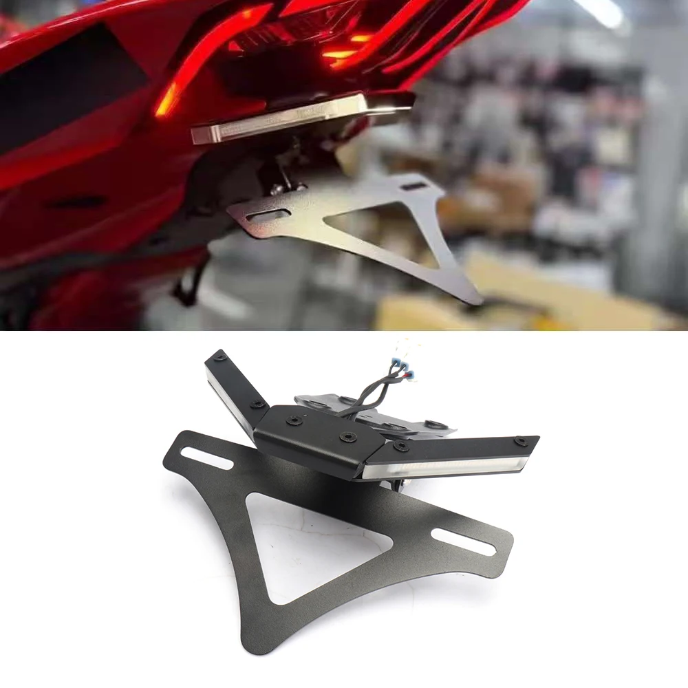 

New Motorcycle Mount Fender Eliminator Tail Tidy License Plate Holder For Ducati Panigale V4S V4 V2 Streetfighte V2 V4 2025