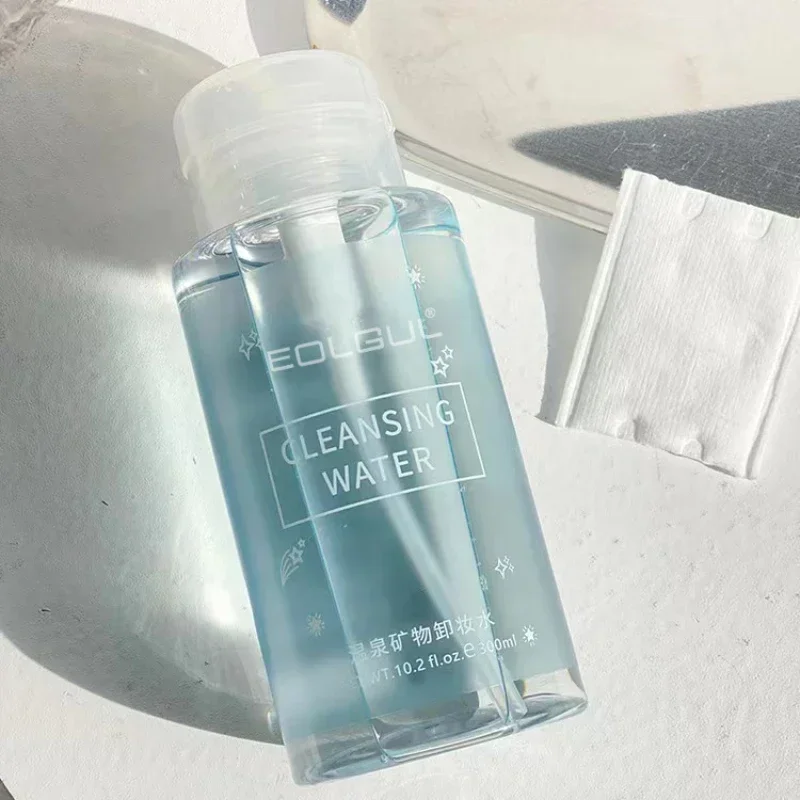 핫 용수철 미네랄 메이크업 리무버, 부드러운 페이셜 클리닝, 누출 방지 디자인, 프레스 펌프, 메이크업 리무버, 오일 리퀴드, 300ml