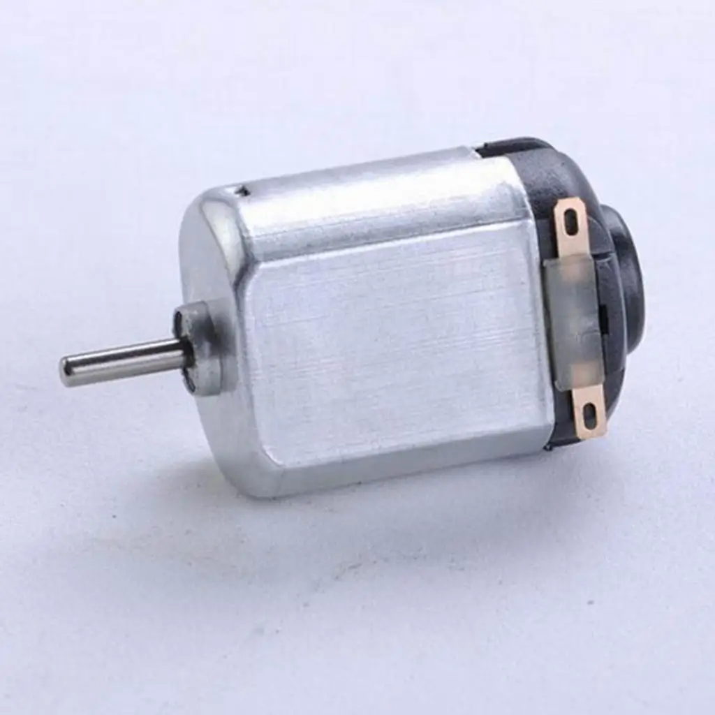 มอเตอร์ไฟฟ้ากระแสตรง 130 ขนาด 6V มอเตอร์ขนาดเล็ก วัสดุโลหะ สำหรับงาน DIY ชิ้นส่วนรถยนต์ โมเดลเครื่องบิน เรือบังคับวิทยุ ระบบขับเคลื่อนสี่ล้อ สำหรับการทดลอง