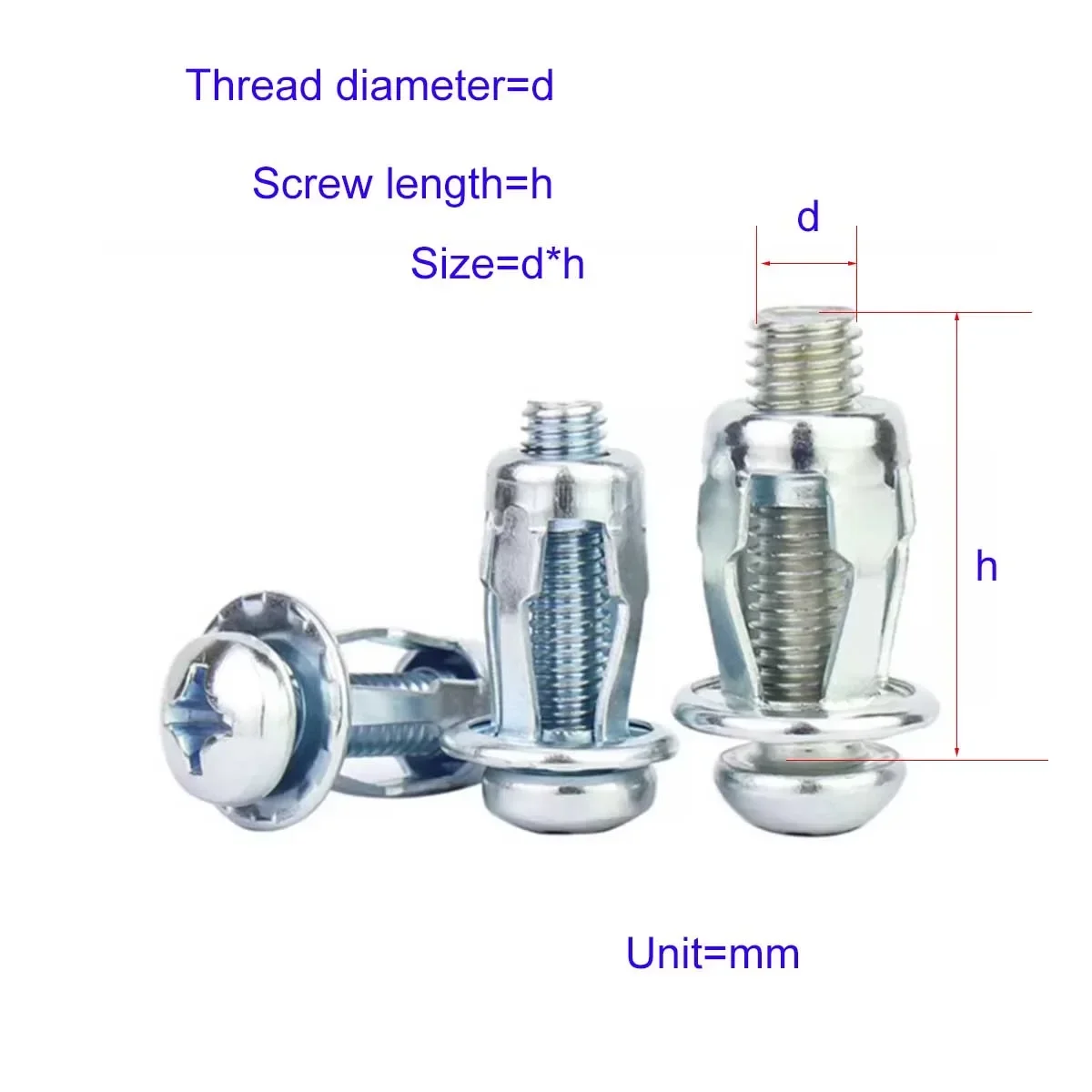 

Petal Nut Expansion Screw /Complete Gypsum Board Hollow Iron Sheet Fixed Bolt Lantern Rivet Nut