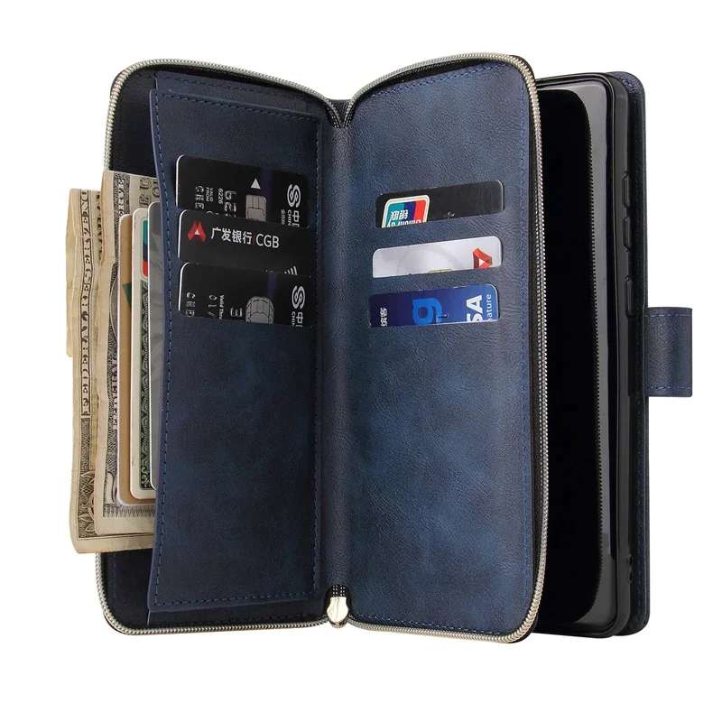 For Xiaomi Redmi Note 12 13 Pro Plus 5G Zipper Wallet Leather Case For Redmi Note 13 4G Case Note 12S 11S 11 E Pro X6 X5 Cover