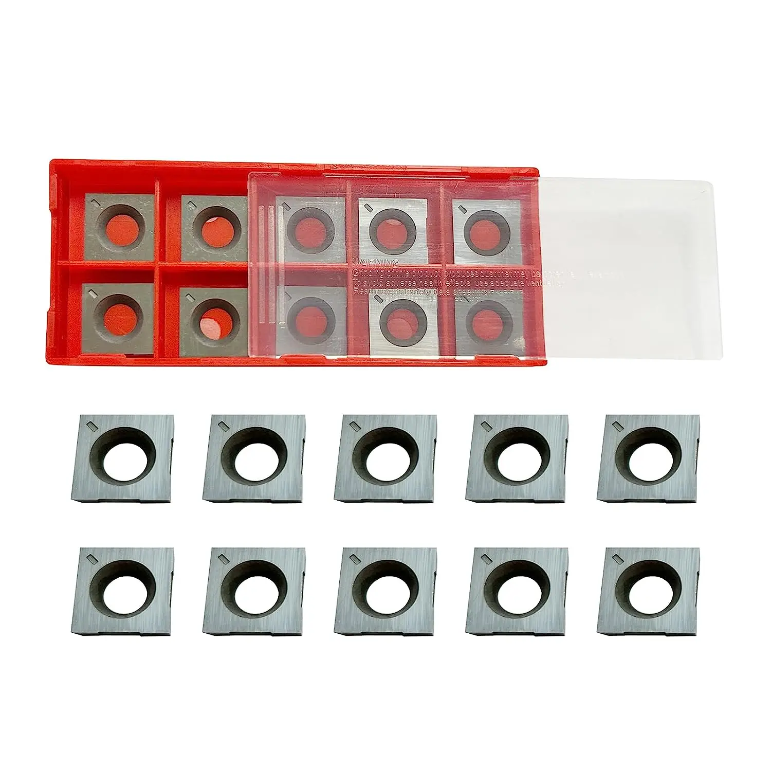 FOXBC 10pcs 14.27mm Carbide Cutter Inserts 14.27x14.27x2mm for Wen JT630H, JT833H, PL1326 and Rikon 20-600H 25-130H