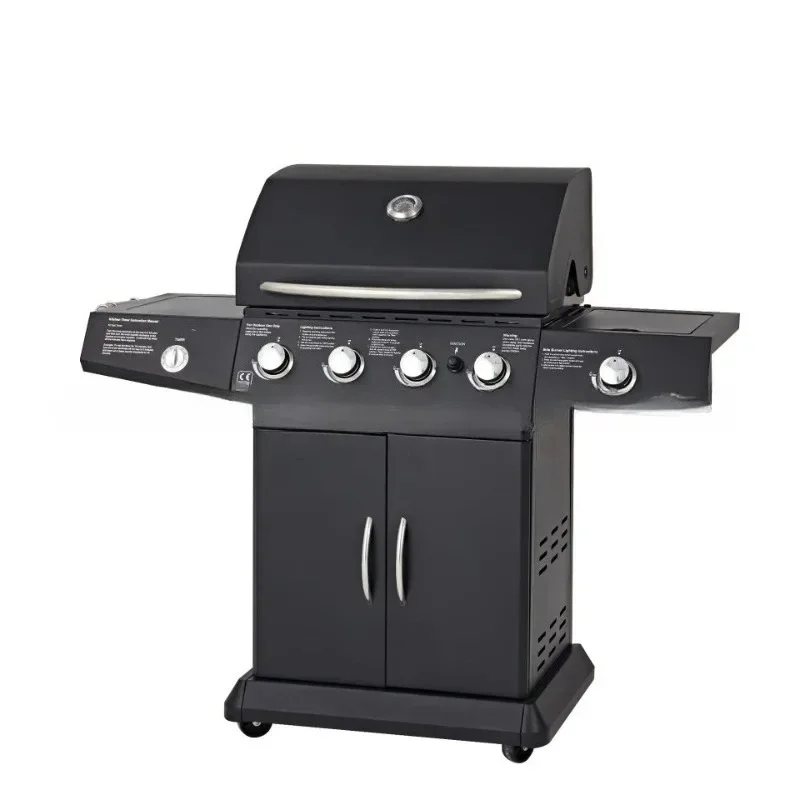 

Gas barbecue grill Outdoor household smokeless liquefied gas Multifunctional thickened barbecue grill Garden gas stew oven