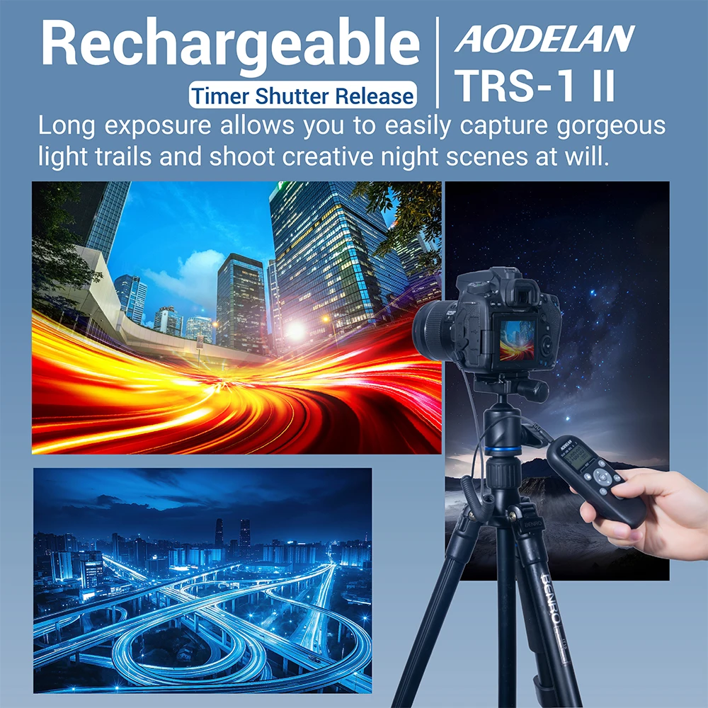 Wired Timer Intervalometer Selfie / Light Trail / Interval Shooting for Canon R50V R6III R1 R5II 400D; For Olympus OM-5II OM-1II