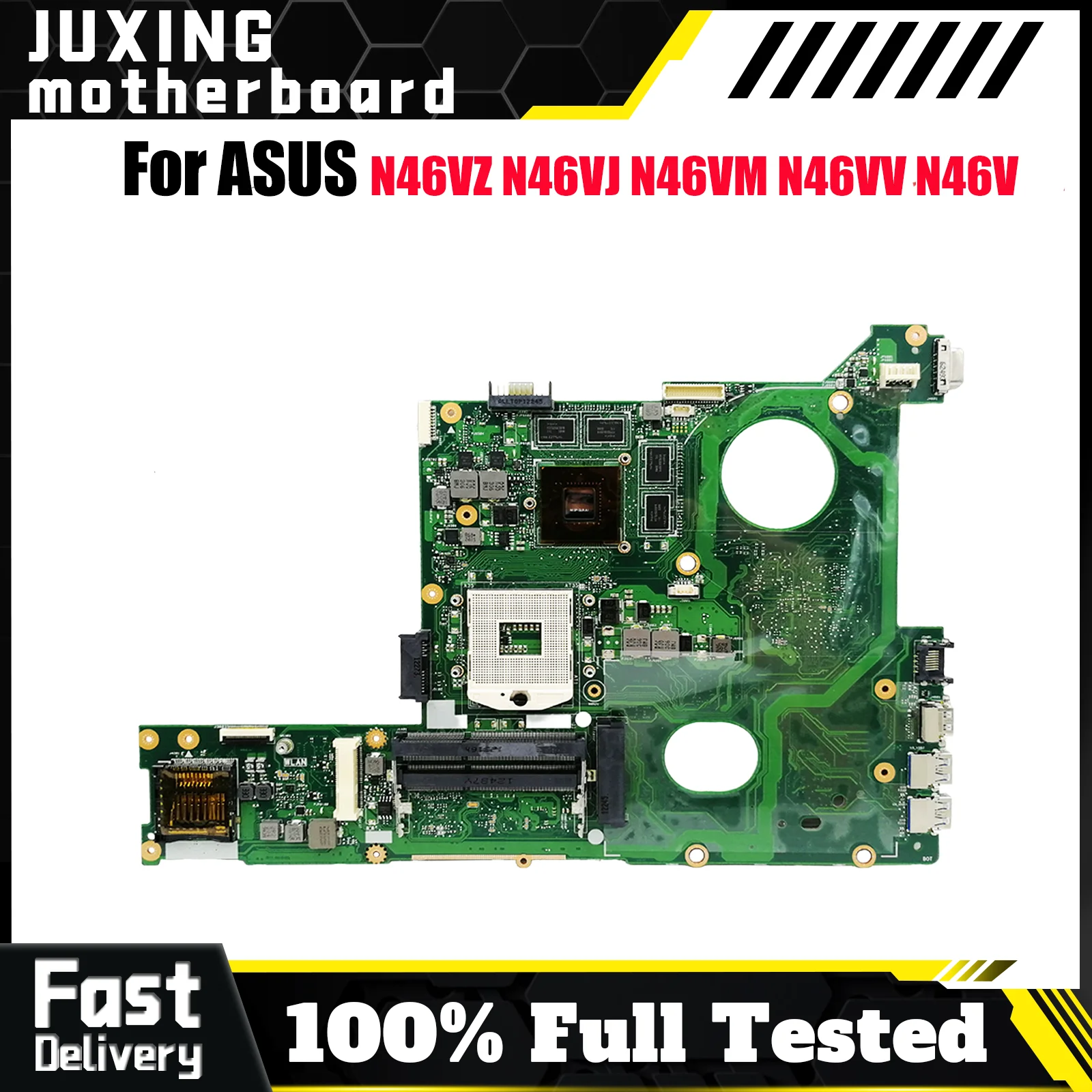 

N46VZ Материнская плата для ноутбука ASUS N46VJ N46VM N46VZ N46V N46VB N46VV Материнская плата для ноутбука в наличии 100% тестирование ОК быстрая доставка