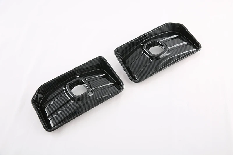 For SsangYong Torres (J100) 2022 2023 Carbon Fiber Style Front Fog Light Lamp Cover Trim Molding Bezel