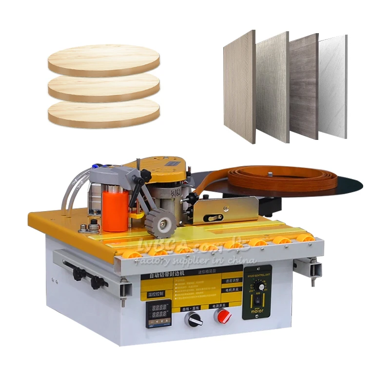 

LY-400 Ширина 6-60 мм 220 В Кромкооблицовочный станок по индивидуальному заказу с широкими колесами и регулировкой клея для прямых и изогнутых кромкооблицовочных кромкооблицовок