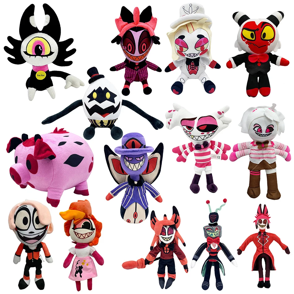 Nieuwe Helluva Baas Pluche Speelgoed Vet Nuggets Anime Pluche Pop Zacht Gevulde Alastor Pop Schattige Plushie Kids Verjaardagscadeau