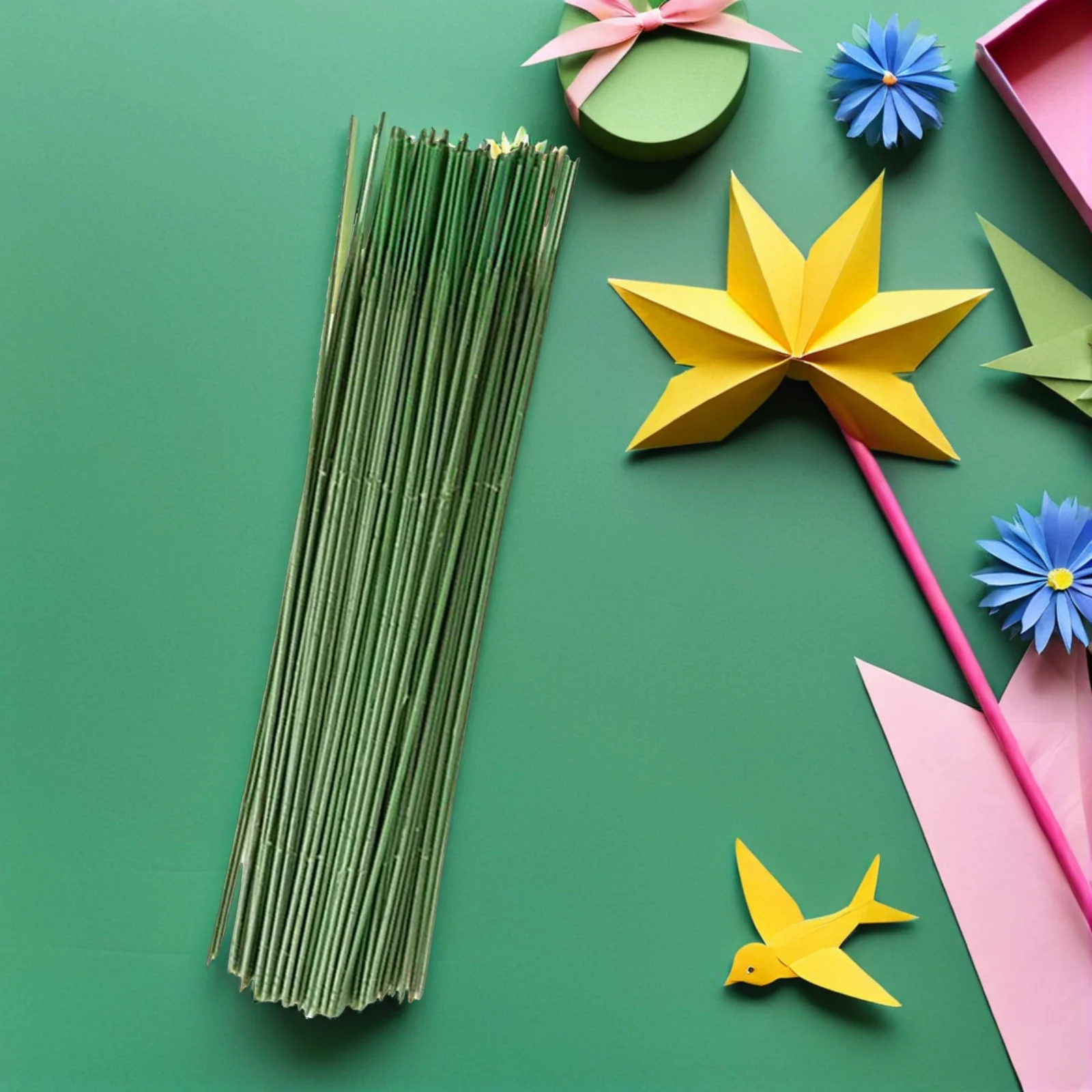 

100pcs Artificial Flower Stems Plastic Floral Rod Support For Wedding Party Decor Diy Flower Arrangement Fake Floral Stem Kit