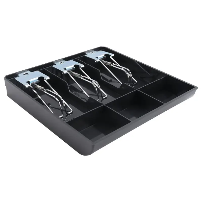 BHBD-3-Grid Money Cash Coin Register Insert Tray Replacement Cashier Drawer Storage Register Tray Box Classify Store view 4