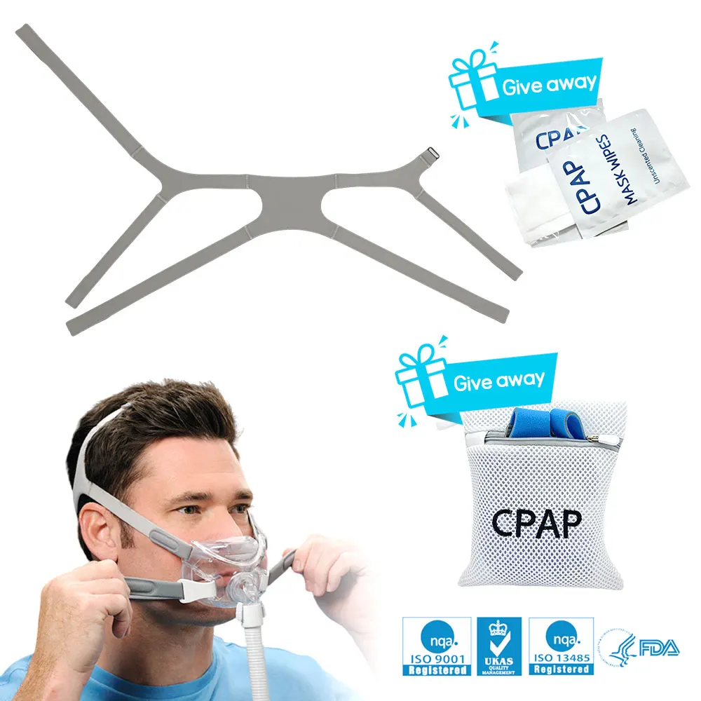 2er-Pack Ersatz-Kopfbedeckungen von Amara View, Amara-Kopfbedeckungsgurt für Amara View CPAP-Masken, Standardgröße (ohne Maske)