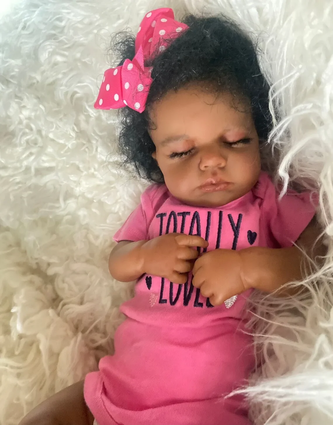 NPK Muñeca Reborn Loulou – Bebé realista piel en 3D - imagen 4