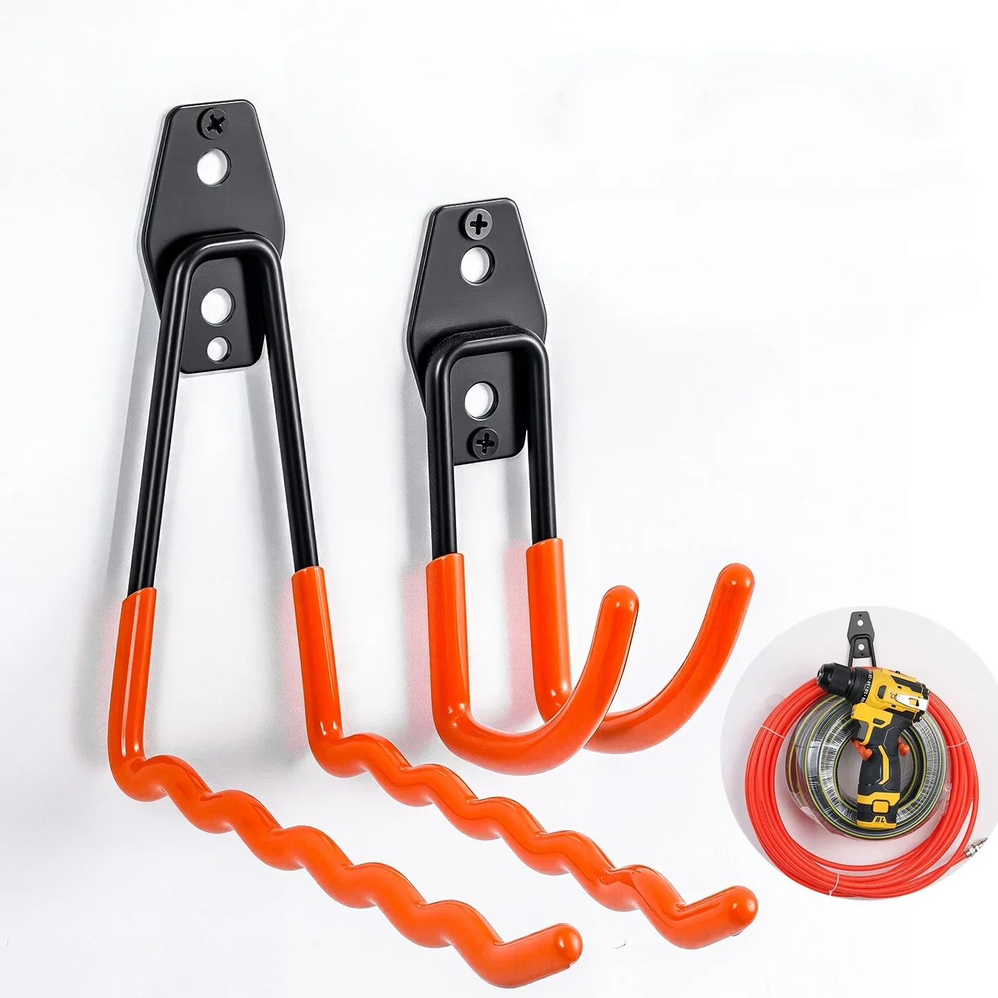 Garage Storage Utility Hooks,Garage Garden Tool Organizer,Hanging Utility Wall Mount Hooks,Heavy Duty Tool Storage Organizer