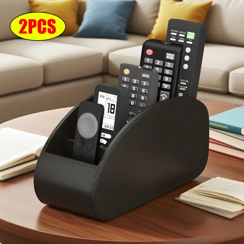 1pc Control Holder - Remote Caddy Tray Organizer for TV, Media Players, Pens,  Space-Saving Desktop & Bedside Table Organizer