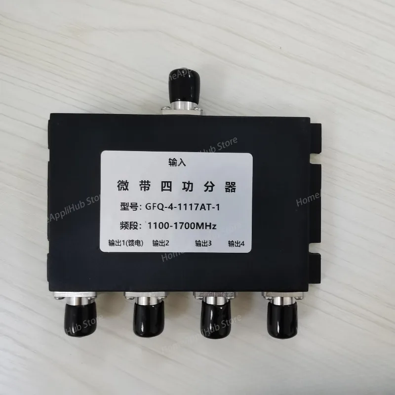 GPS Microstrip Four Power Splitter 1100-1700MHz TNC Female One Minute Four GPS Splitter