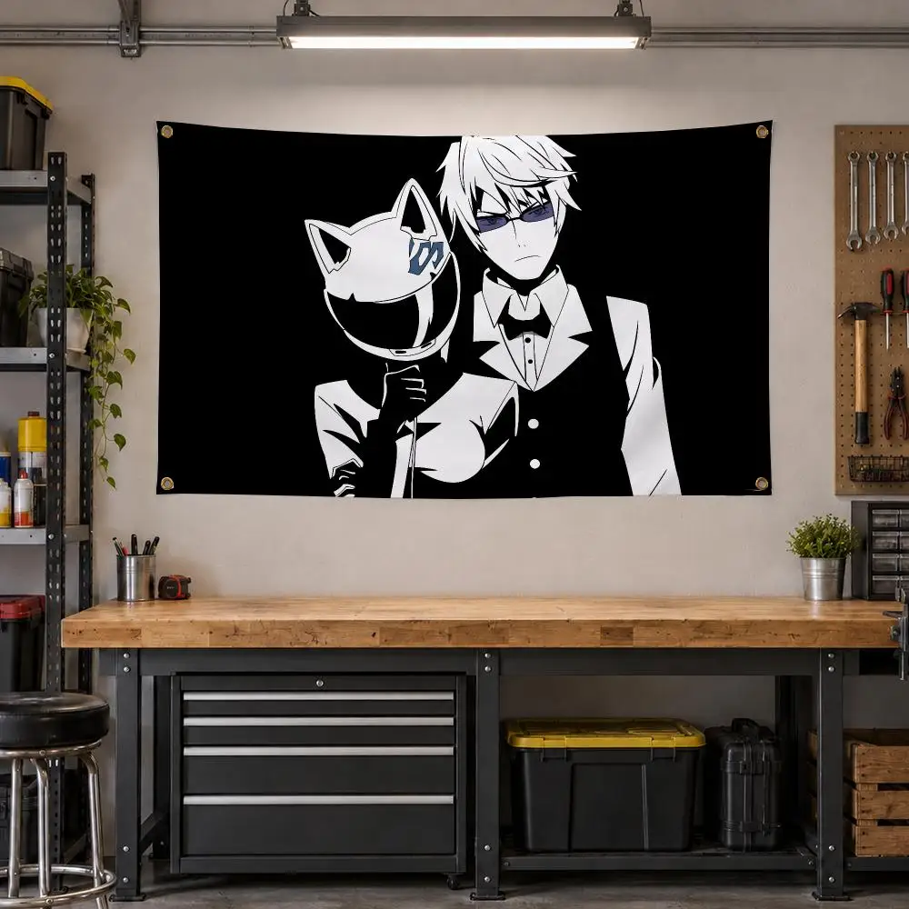 Anime Durarara!! Urban Fantasy Flags Personalized Banner Flag Room Dorm Camping Picnic Garage Bar Outdoor Wall Decor