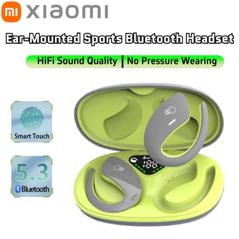 Xiaomi Bone Conduction Sports Bluetooth Headset TWS Wireless Headphones IPX5 Waterproof Earbuds HD Call HiFi Music Earphone New