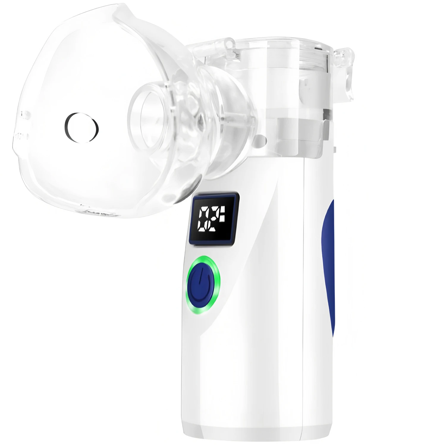 Nebulizador Médico Recargable, Inhalador Ultrasónico Ajustable con Pantalla LED, Atomizador de Vapor Portátil Silencioso para Adultos y Niños