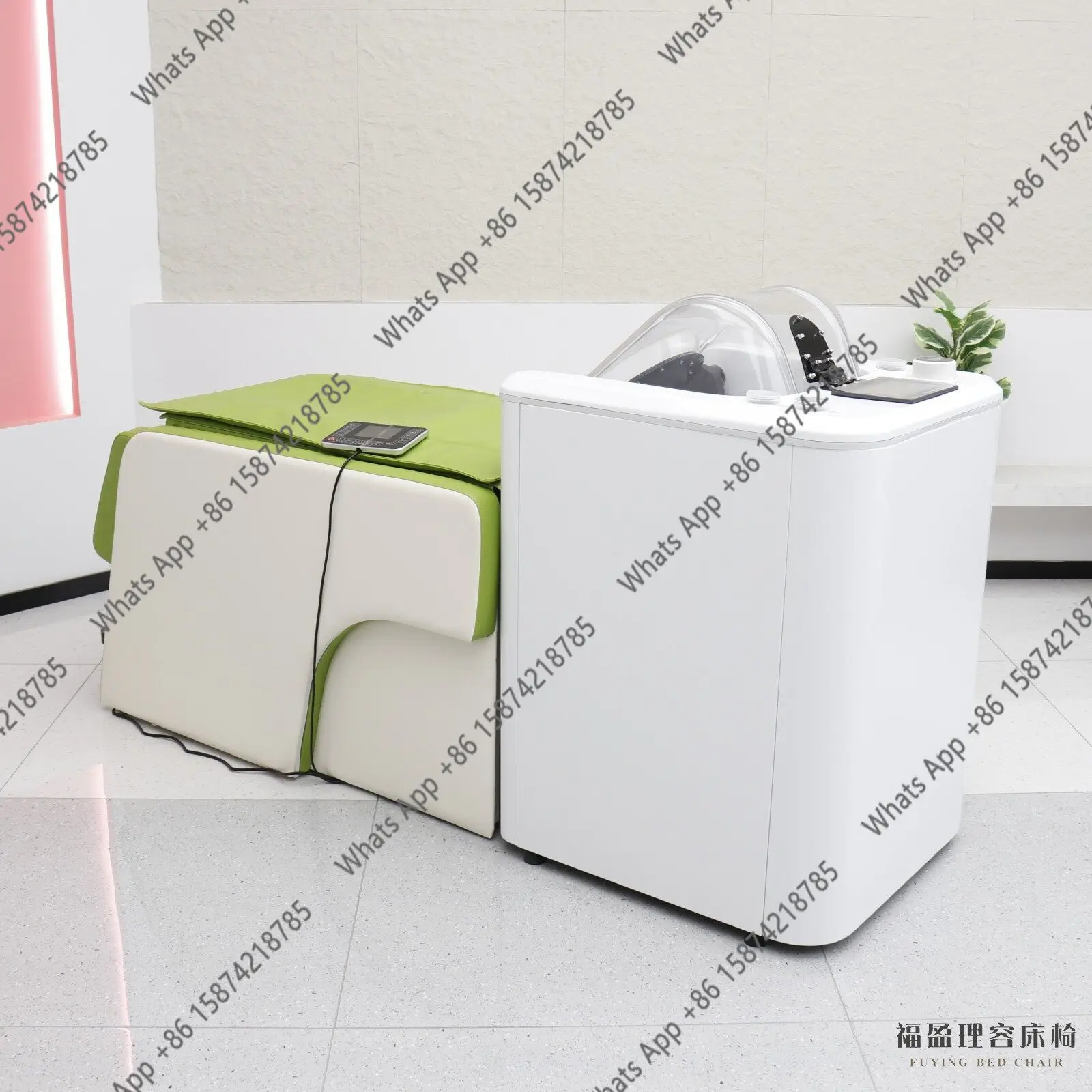 The new high-end one-click start automatic intelligent shampoo machine is free of artificial electric intelligent massage shampo