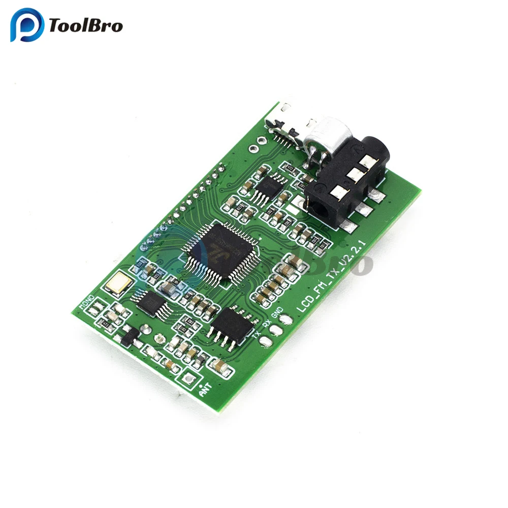 Imagem -04 - Dsp Pll 87108mhz Módulo Transmissor fm dc 3v5v Microfone Digital Estéreo sem Fio Placa Multi-função Frequência