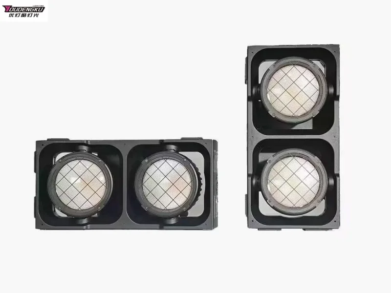 

4 шт. Водонепроницаемый IP65 CW/WW 2-глазый светодиодный прожектор-блайндер 2x100 Вт DMX для аудитории