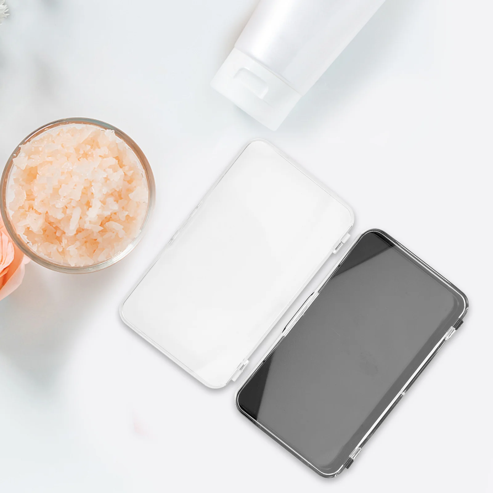 

4Pcs Lash Extension Case Eyelash Packaging Box for Neat Storage and Convenient Access Transparent Display Holder Fits Full Strip