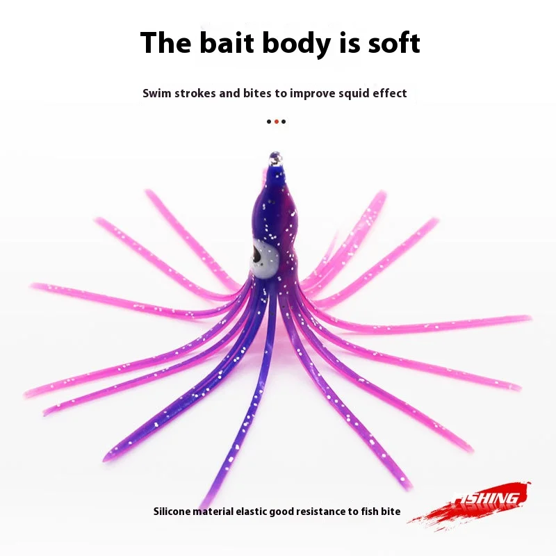Glow Squid Skirt Baits 4