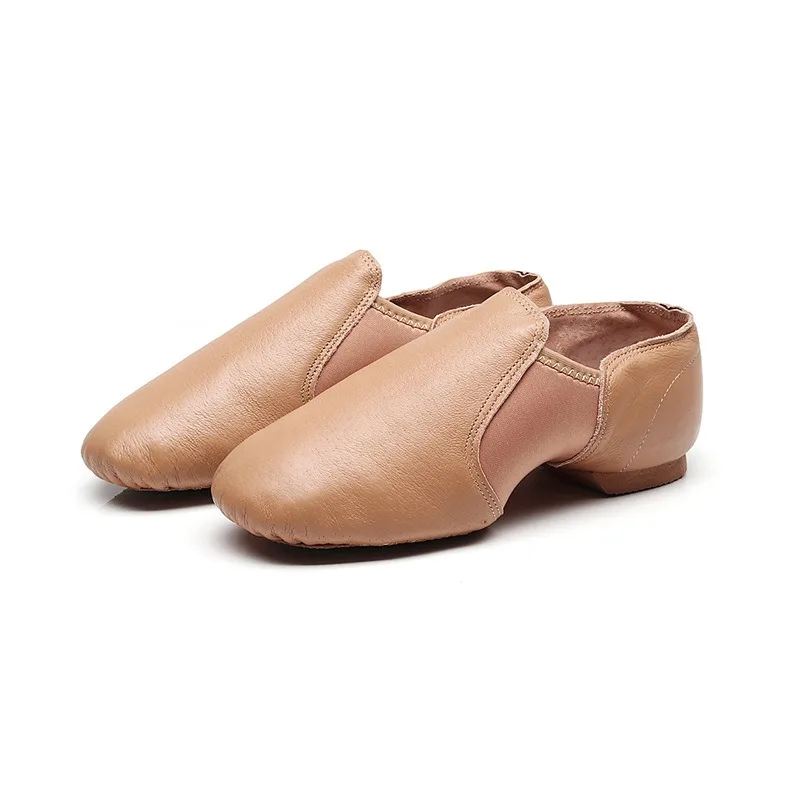 Chaussures de danse DN en tissu élastique personnalisé pour enfants, cuir de mouton, ballet latine adulte, échauffement de ballet pour filles