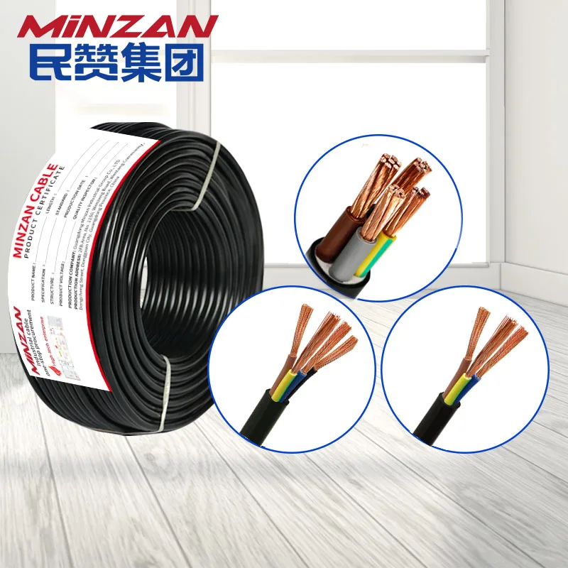 

UL Listed RVV Cord 0.75mm² 1mm² 1.5mm² PVC Insulated RVV Cable 2 3 4 5 6 7 8 Cores Pure Copper Control Panel RVV Wire Cable