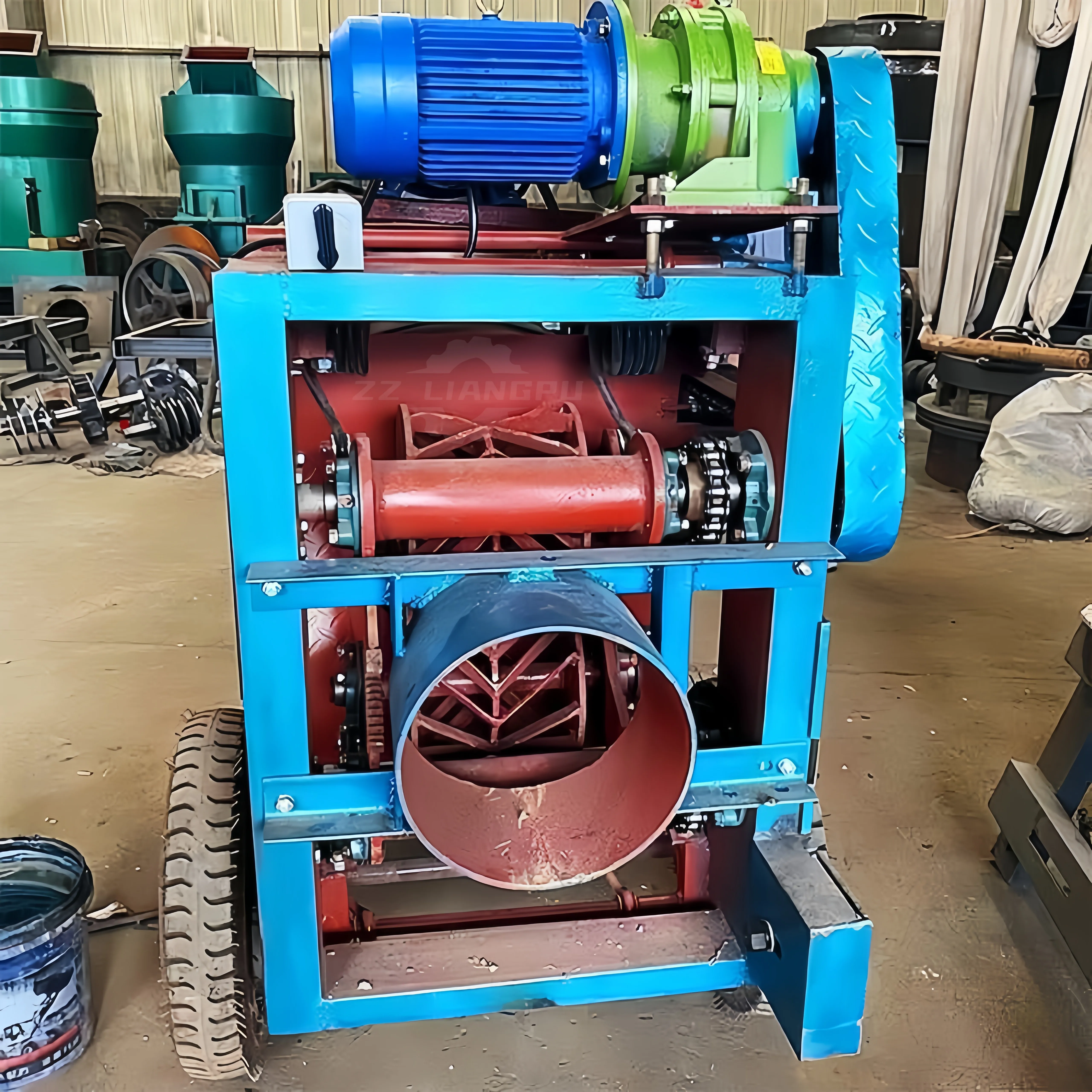 Professional Ring Type Log Debarker Heavy Duty Wood Peeling Machine For Sawmill And Timber Industry Use